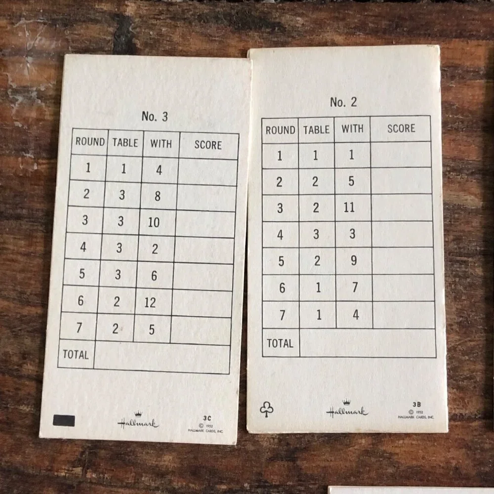 Vtg Bridge Tally Cards Lot 11 Poodle Dog‎ Bride Jokes 1960s Hallmark Gibson New